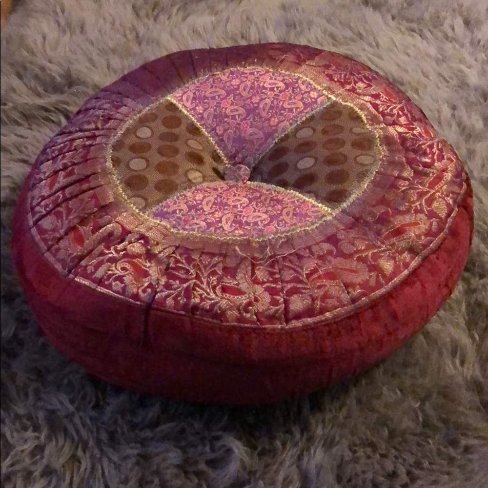 Meditation Cushion / Couch Cushion Pillow Red